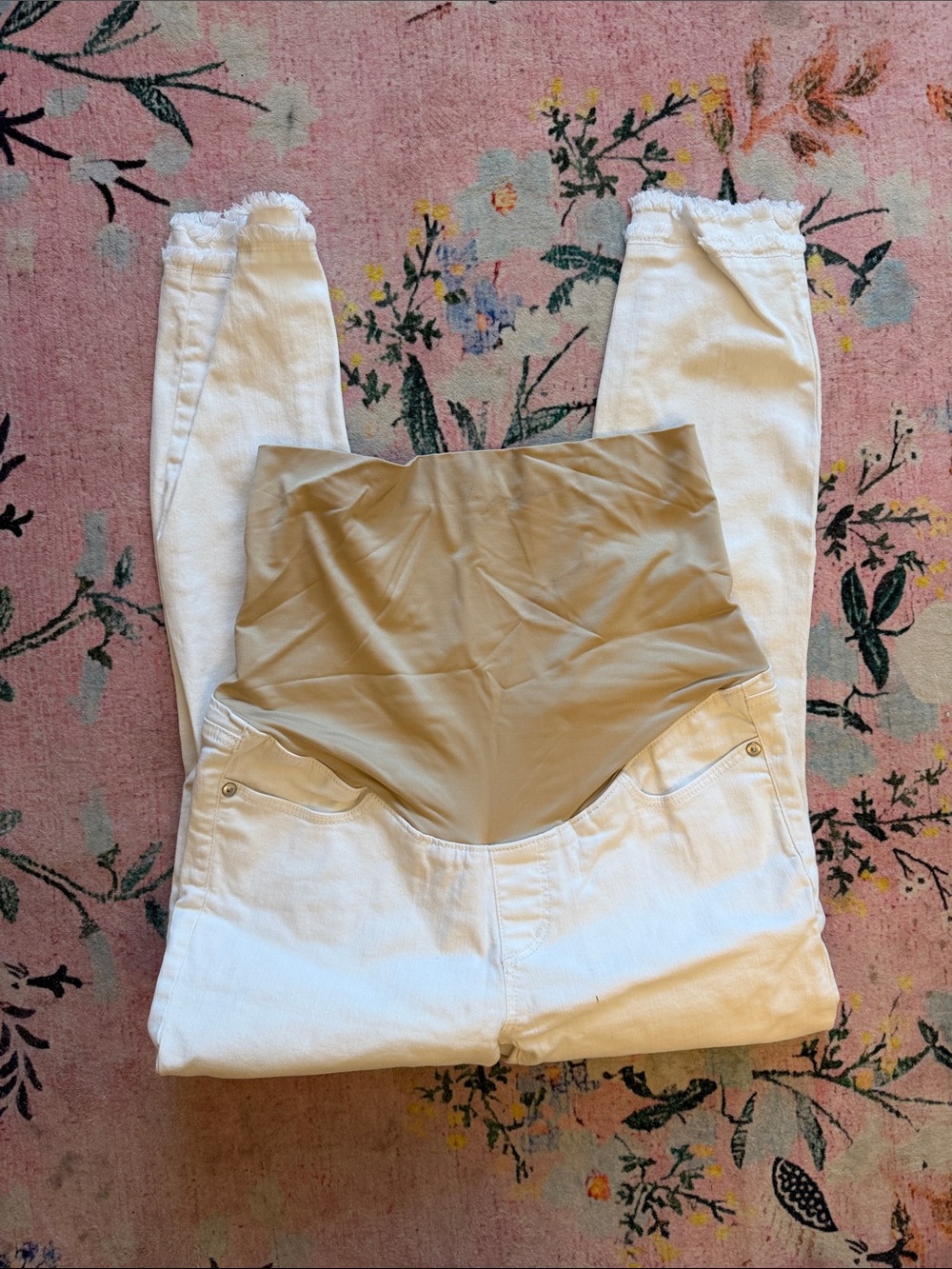 Maternity White Skinny denim